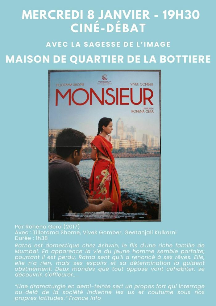 Monsieur - ciné-débat avec la Sagesse de l'Image