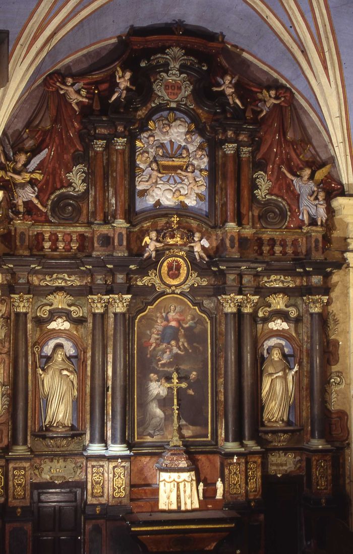Affiche — Retable et harmonium de la chapelle baroque des bernardines