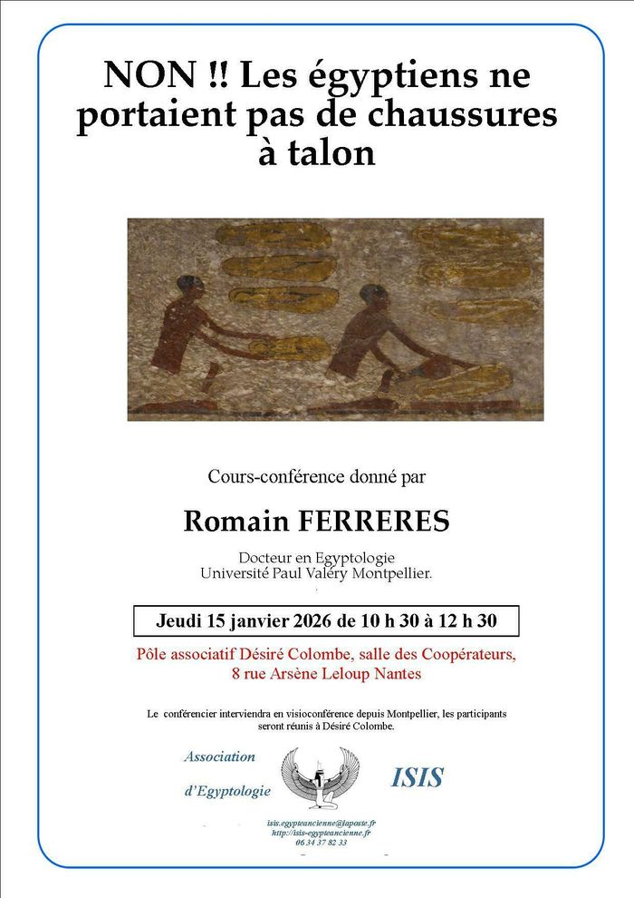 Non! Les Egyptiens ne portaient pas de chaussures à talon