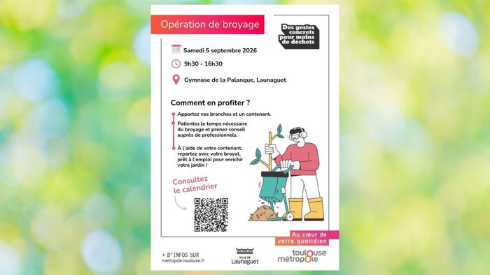 Affiche — Opération de broyage