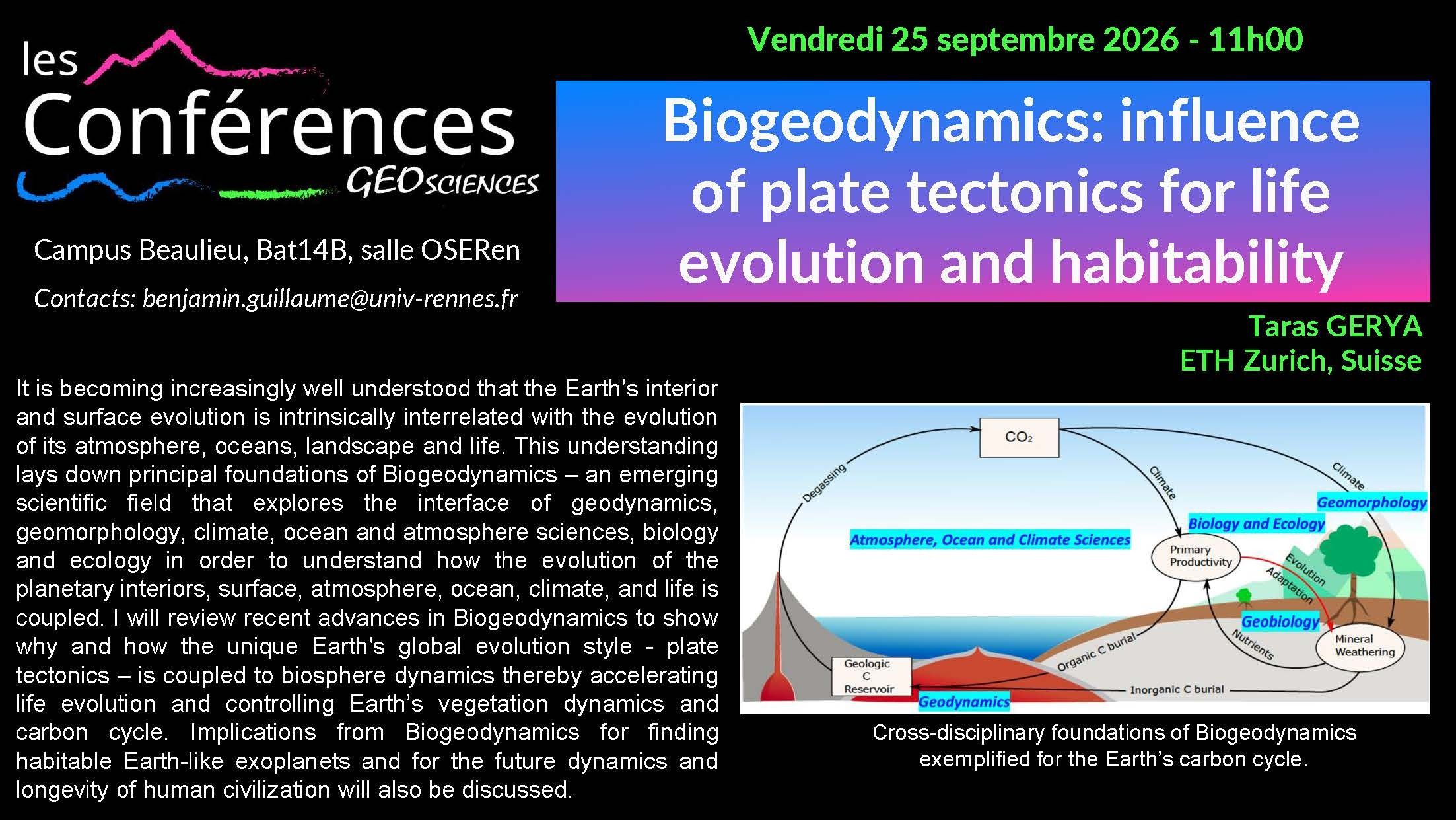 Conférence de Géosciences Rennes