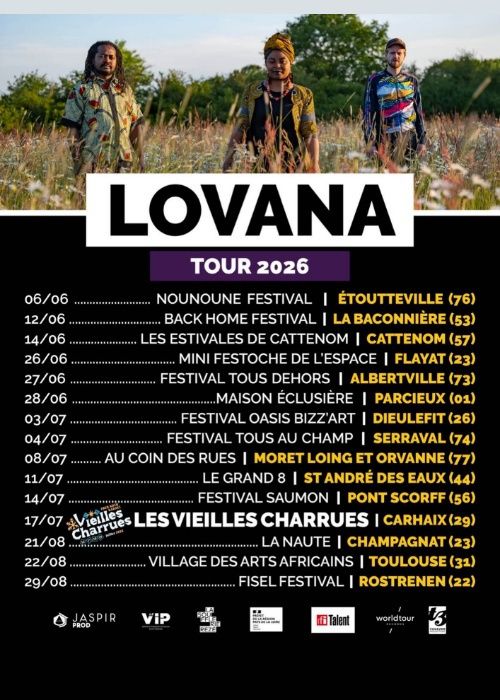 LOVANA en tournée en France - ÉTÉ 2026