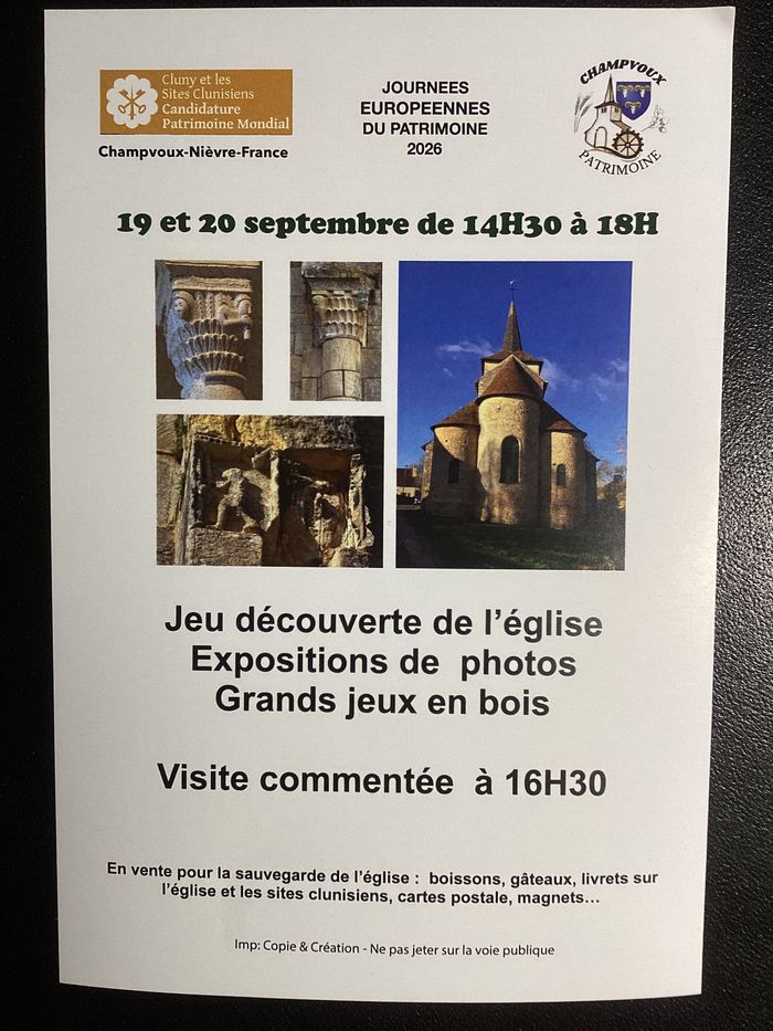 Église Clunisienne de Champvoux