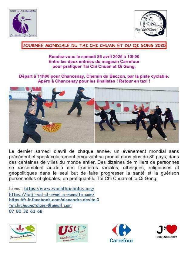 Journée mondiale du Tai Chi Chuan et du Qi Gong