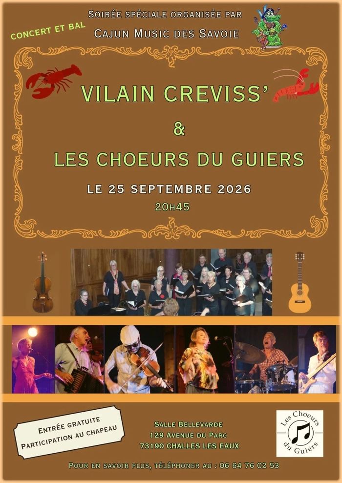 Concert Vilain Creviss' et les Choeurs du Guiers