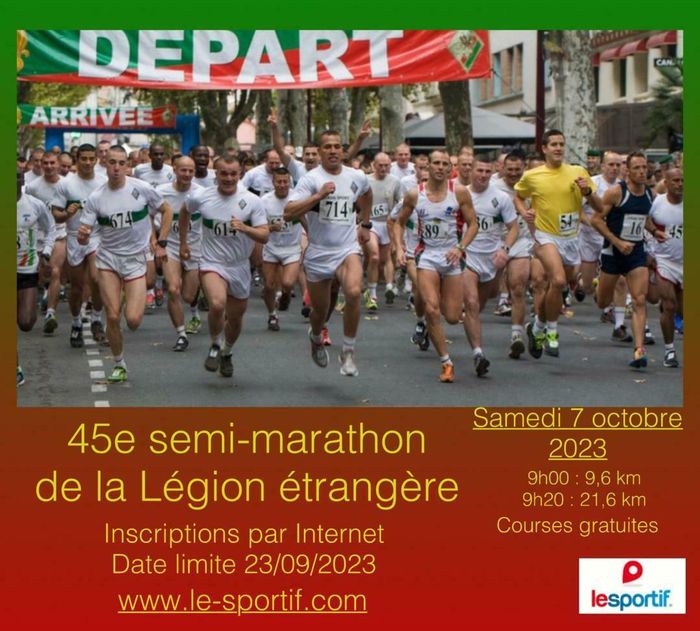 45eme Semi-marathon du 4ème Régiment Etranger