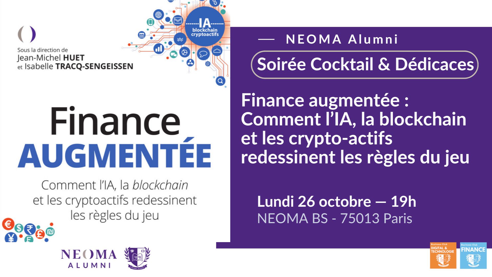 Soirée dédicace et cocktail | la finance augmentée