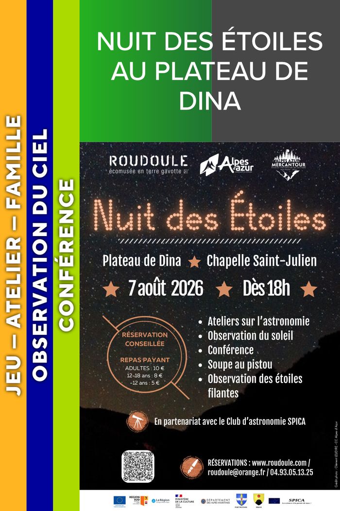 ALPES AZUR MERCANTOUR - Nuit des étoiles au plateau de Dina