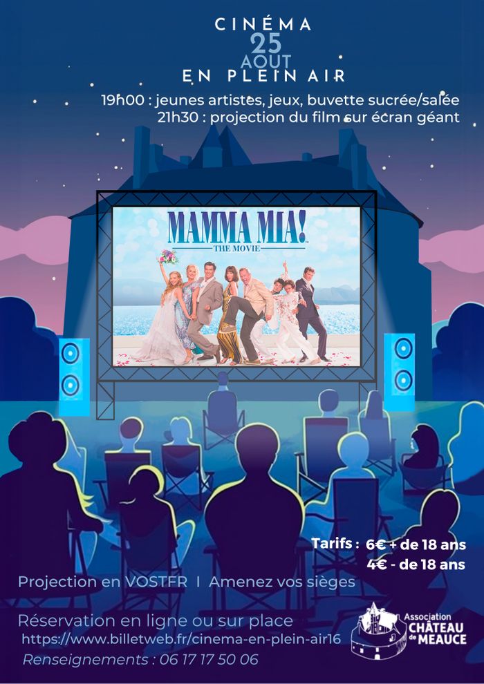 Cinéma en plein air au Château de Meauce