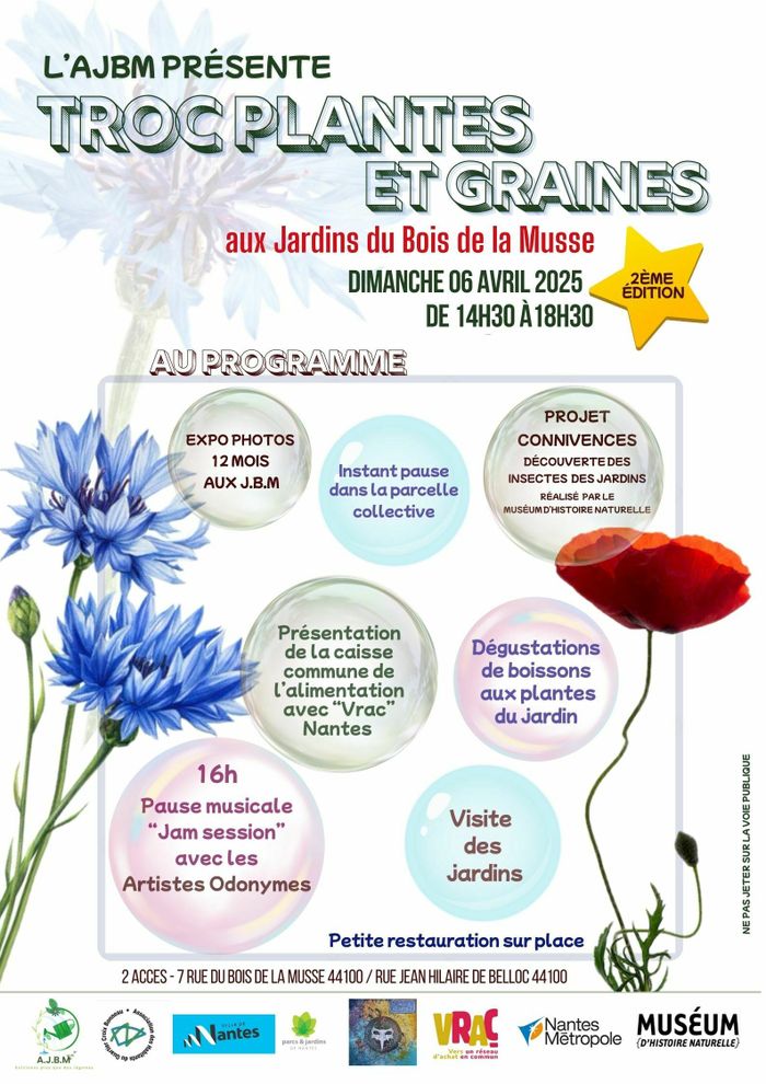 TROC PLANTES ET GRAINES DES JARDINS DU BOIS DE LA MUSSE