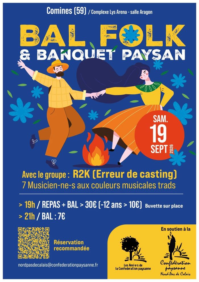 Affiche — Bal folk & banquet paysan