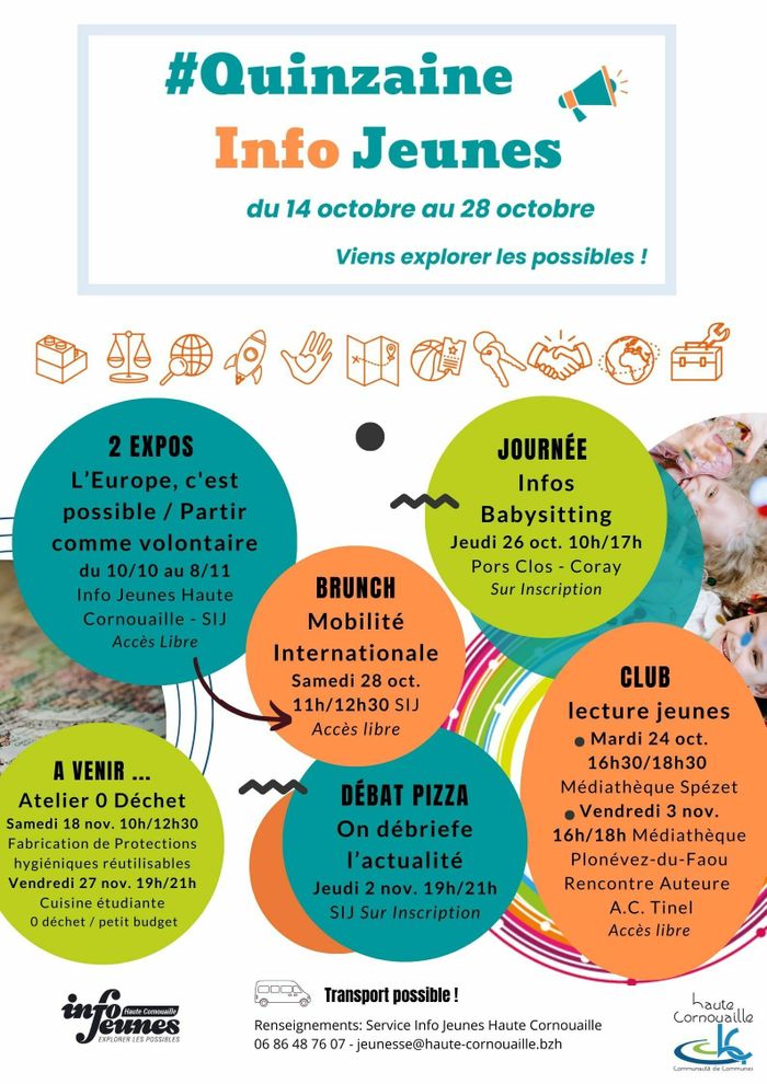 Quinzaine de Info Jeunes en Haute Cornouaille
