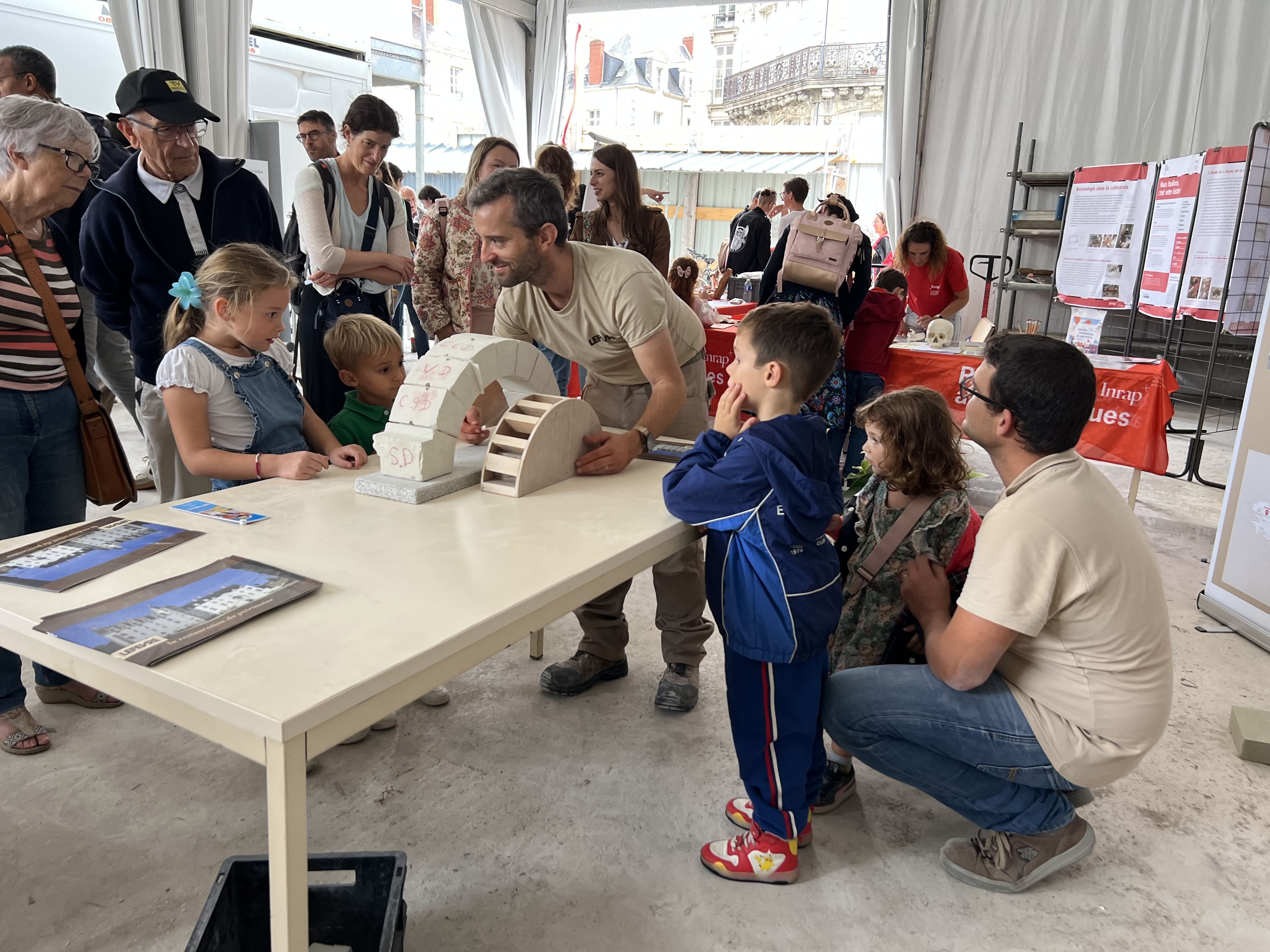 Chantier de restauration de la cathédrale de Nantes : Ateliers et rencontres