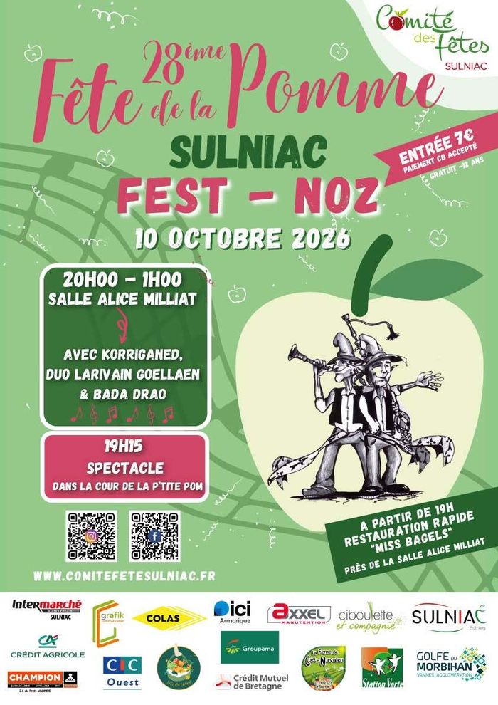 Le samedi soir aura lieu un spectacle suivi d'un Fest-Noz animé par Korriganed, Duo Larivain Goellaen et Bada Drao, avec une restauration sur place.
