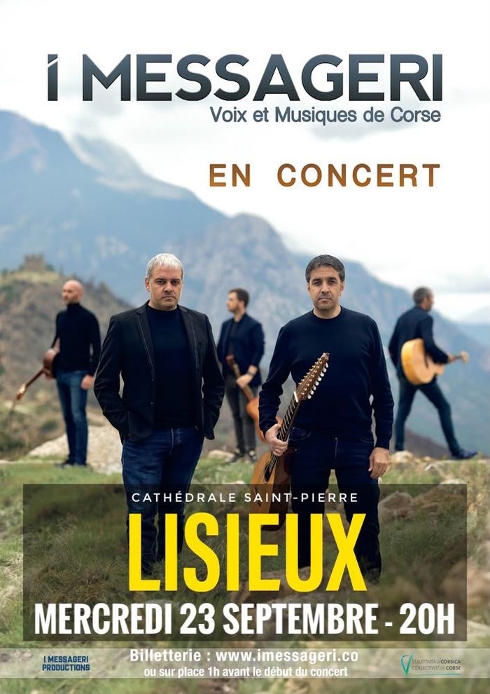 affiche de Concert groupe I MESSAGERI (Voix et musiques de Corse)