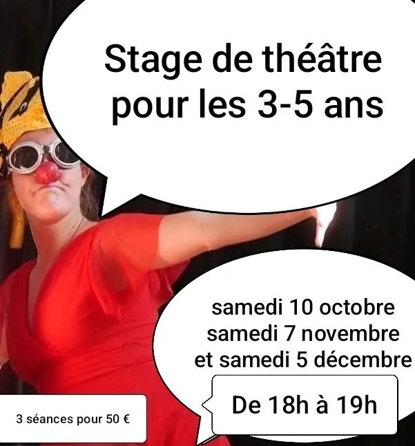 Stage théâtre enfants à l'Atelier d'artistes