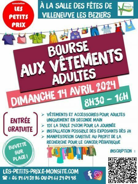 Bourse aux vêtements adultes