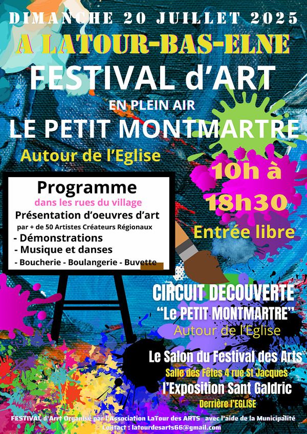 LE PETIT MONTMARTRE de LATOUR-BAS-ELNE DIMANCHE 20 Juillet 2025 10H à19H