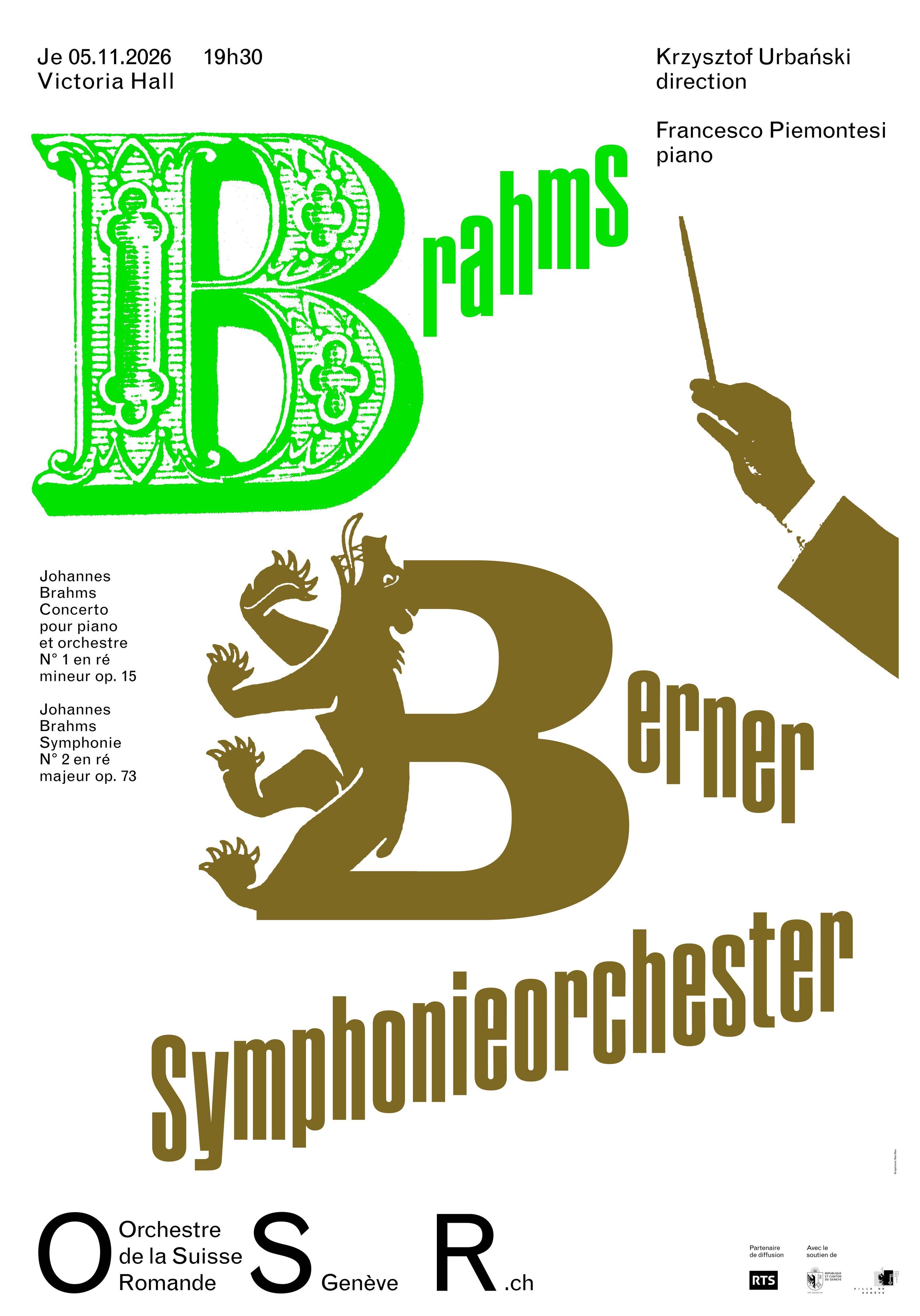 L’OSR invite le Berner Symphoneiorchester