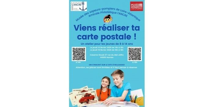 Viens réaliser ta carte postale - Atelier ludique au Musée des Sapeurs-Pompiers