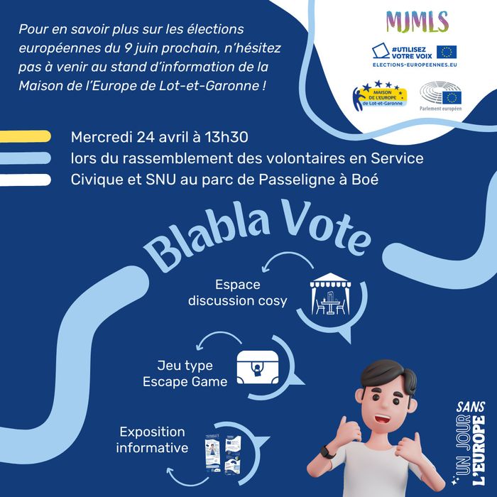 Stand d'information "Blabla Vote"