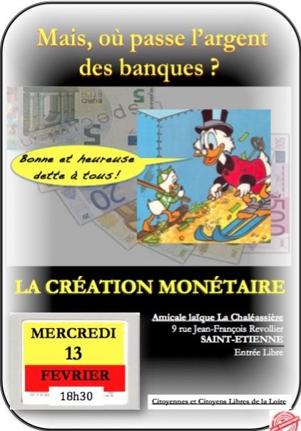 (conférence-débat) Mais, où passe l'argent des banques ?