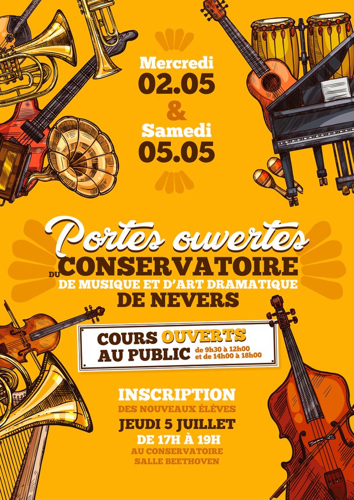 Portes ouvertes du conservatoire de Musique et d'Art Dramatique de Nevers.