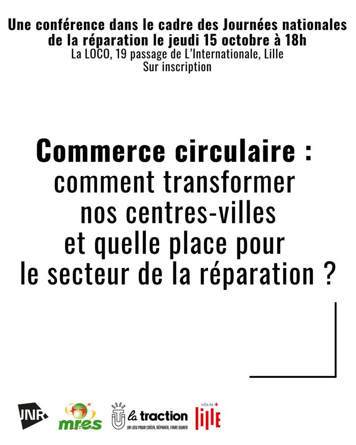 Fête de la réparation à Lille - conférence