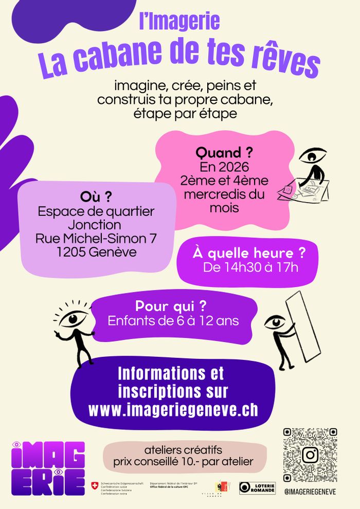 La cabane de tes rêves, ateliers créatifs pour enfants
