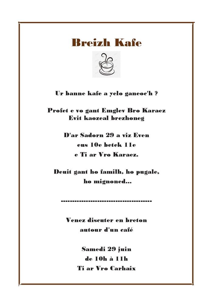 Breizh Kafe à Carhaix