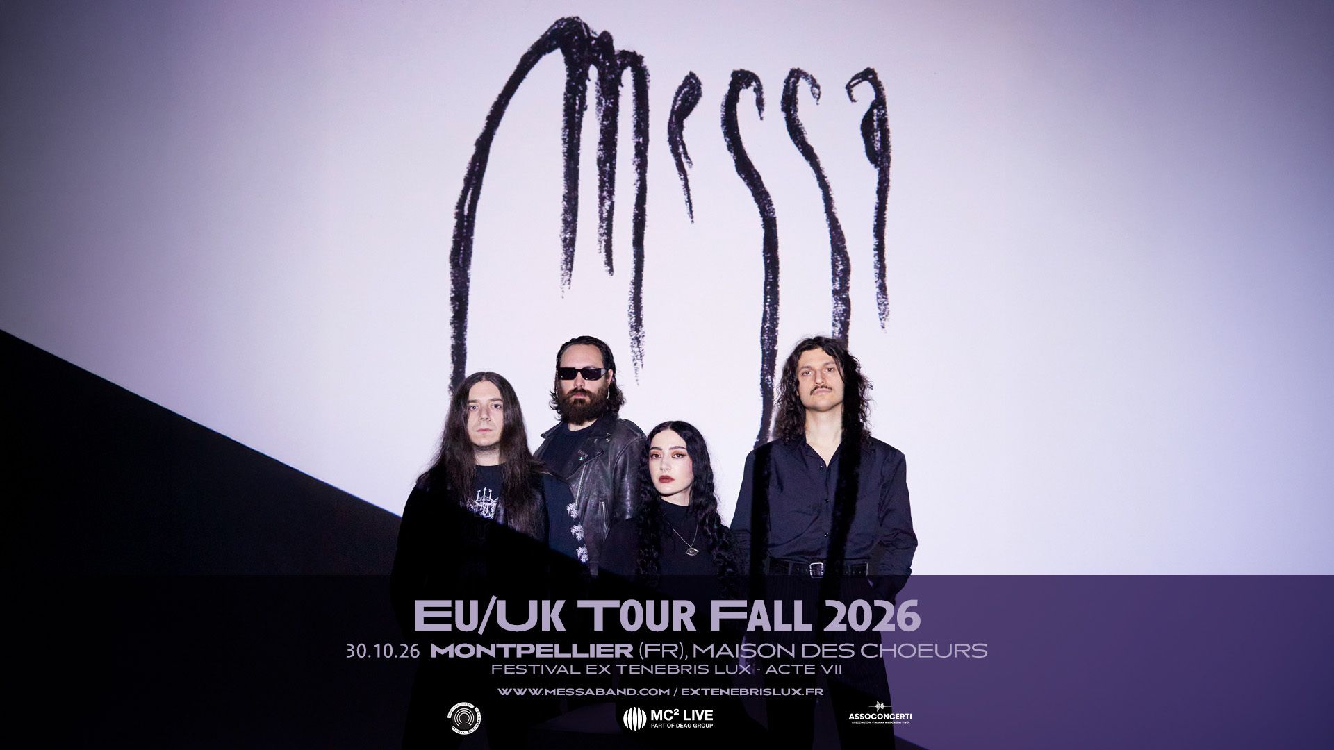 Ex Tenebris Lux 2026 : Messa + the Night Eternal + Nero Kane