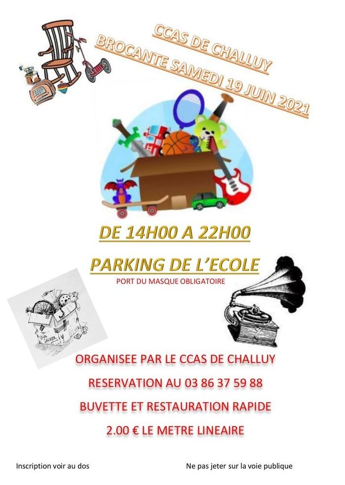 Brocante du CCAS à Challuy