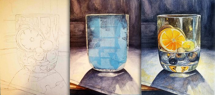 Stage dessin : Textures & transparences à l'aquarelle