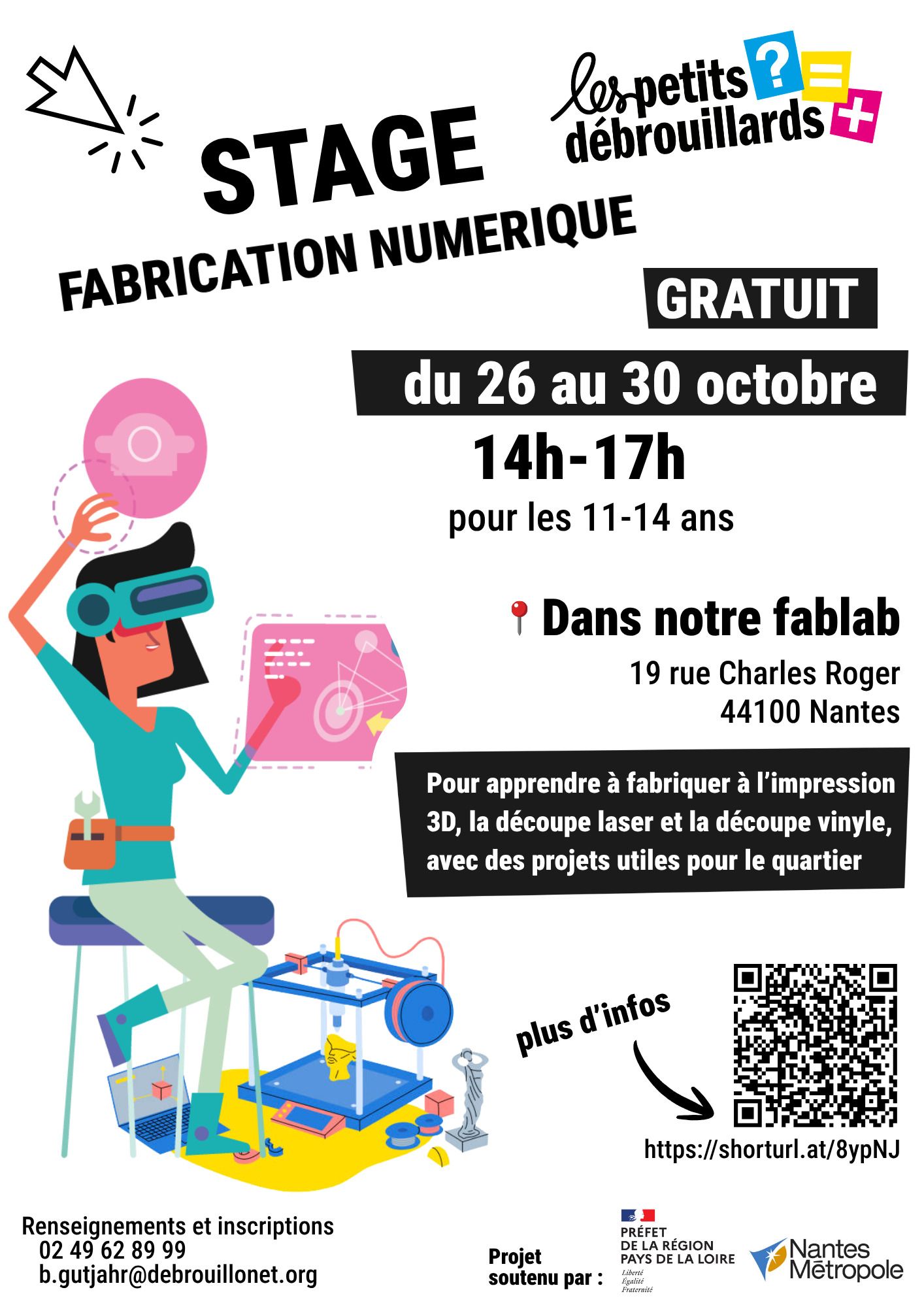 Stage : Fabrication numérique pour les 11-14 ans