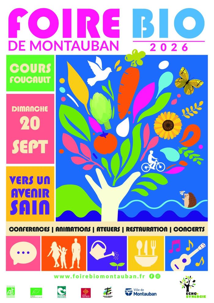 Affiche — Foire bio de Montauban 2026