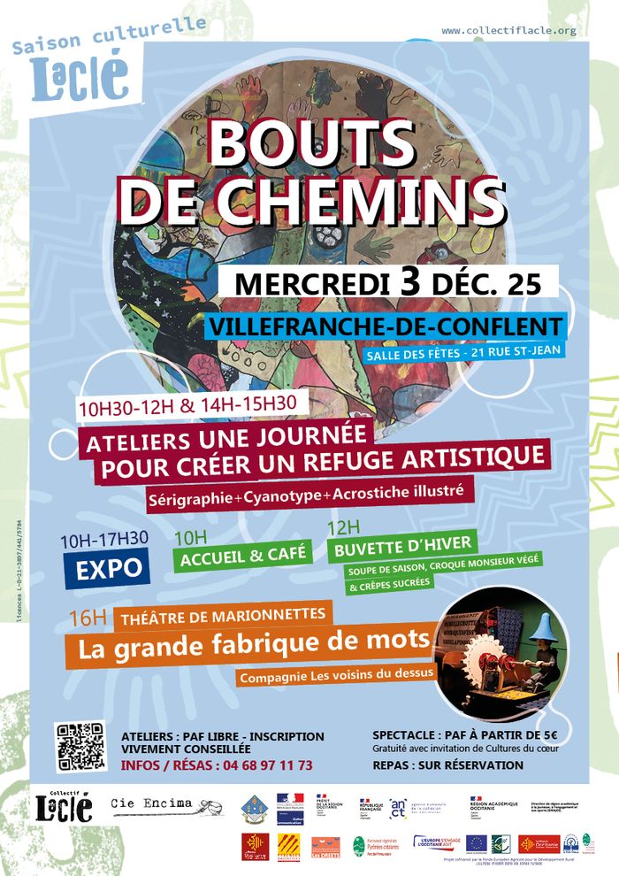 Bouts de chemins - Ateliers, expo, théâtre...