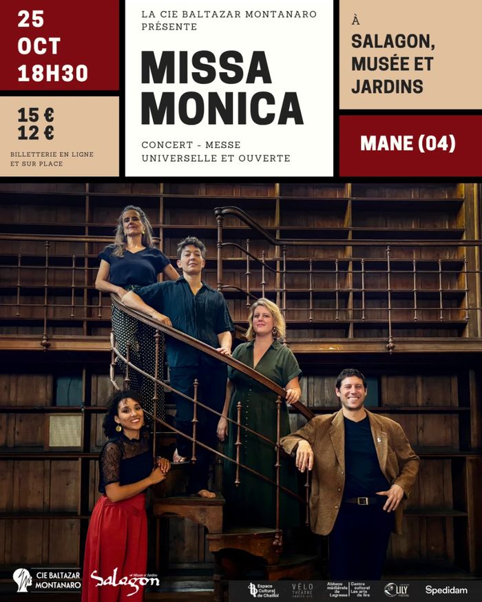 Affiche du prochain concert, Musée et jardins de Salagon, Mane (04)