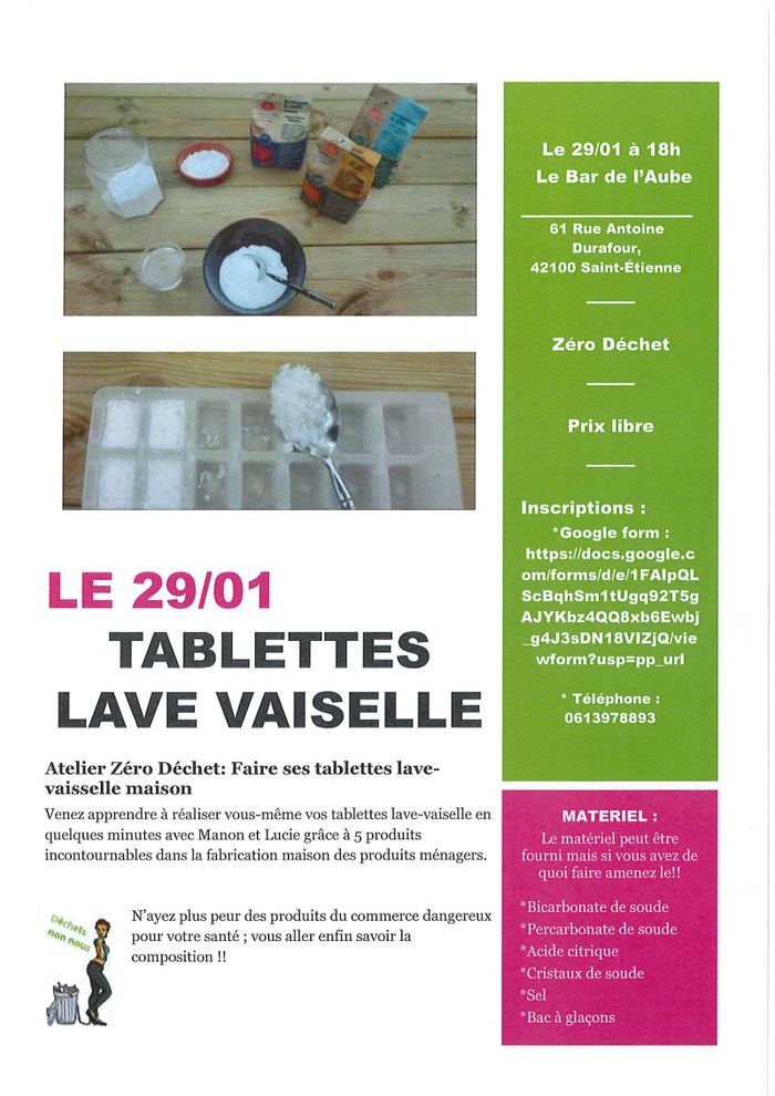 (atelier Zéro Déchet) Faire ses Tablettes de Lave vaisselle maison