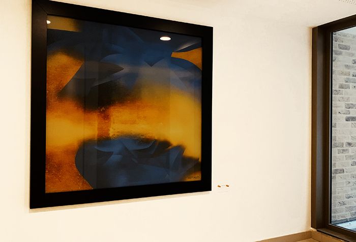Trois œuvres or et métal en fusion signées Guillaume Bottazzi à Sceaux