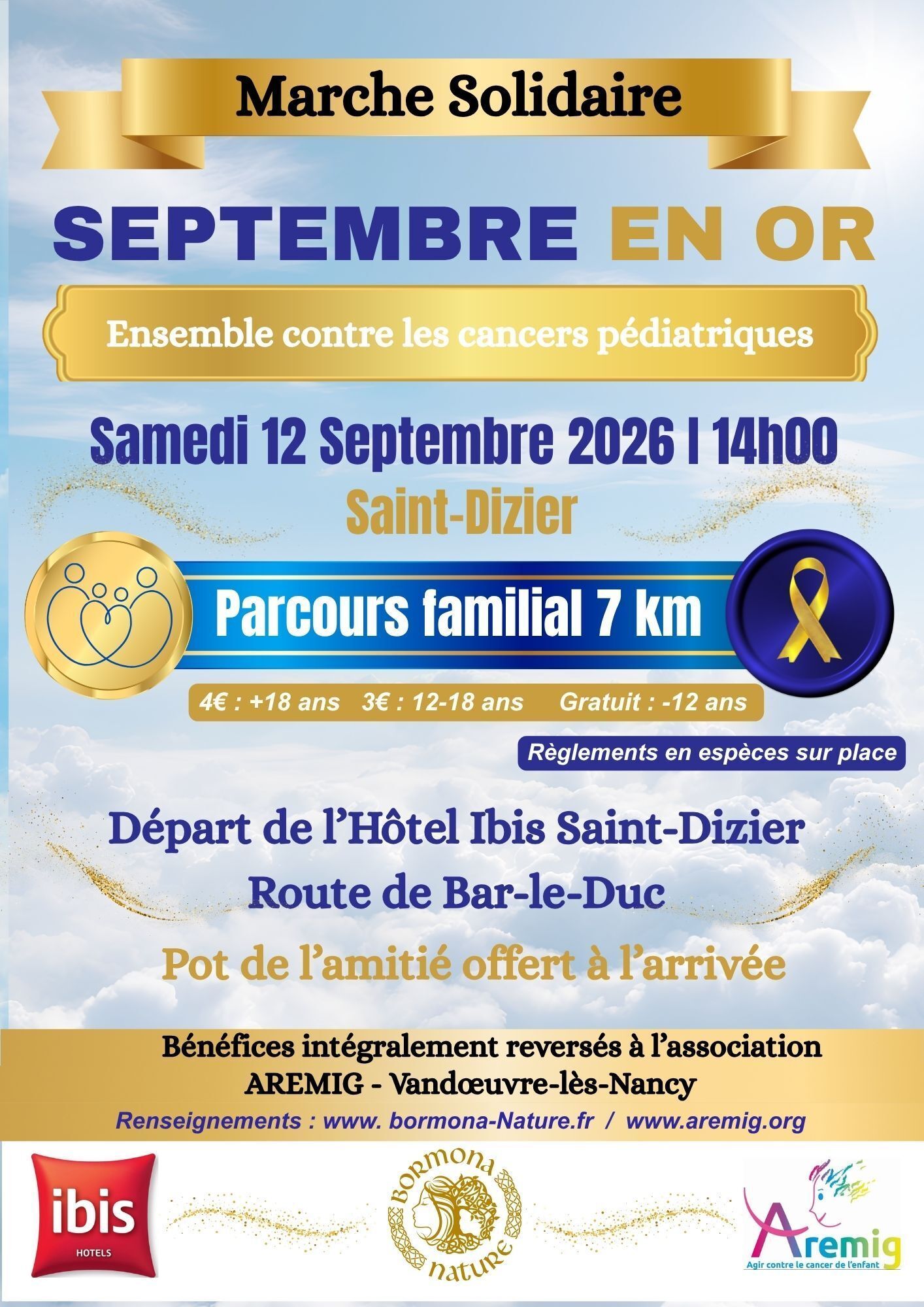 Marche solidaire familiale pour Septembre en or