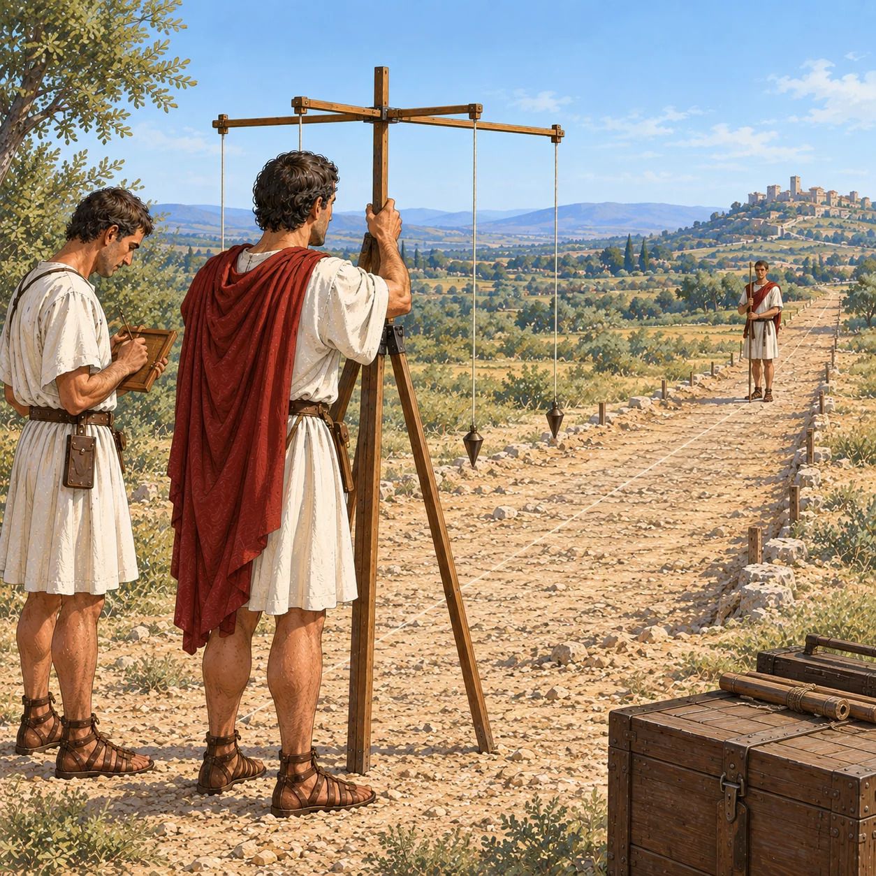 Atelier Agrimensor à l'oppidum d'Ensérune
