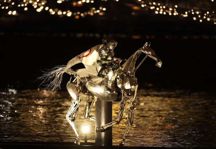 Zeus, le cheval des Jeux Olympiques à Bordeaux