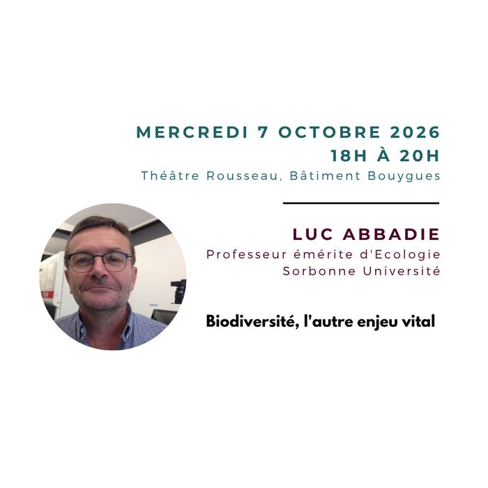 Conférence de Luc Abbadie sur les enjeux contemporains liés à la biodiversité