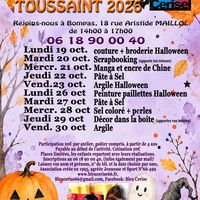 Atelier Peinture paillettes Halloween