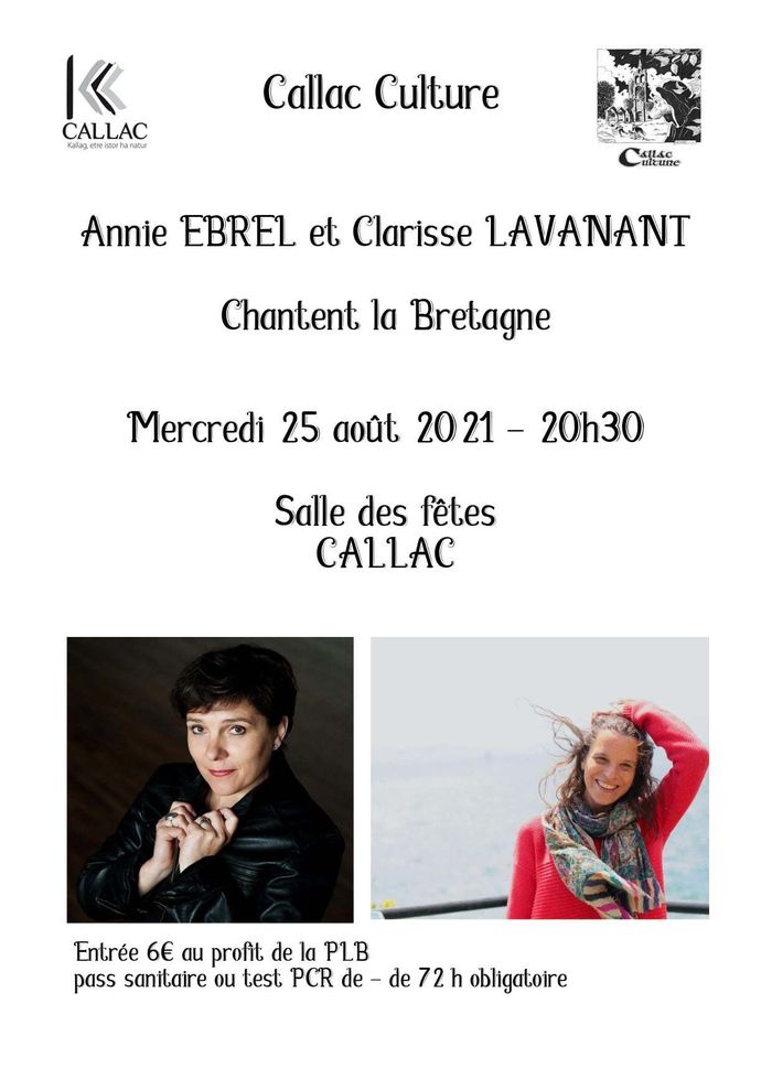Annie Ebrel et Clarisse Lavanant chantent la Bretagne