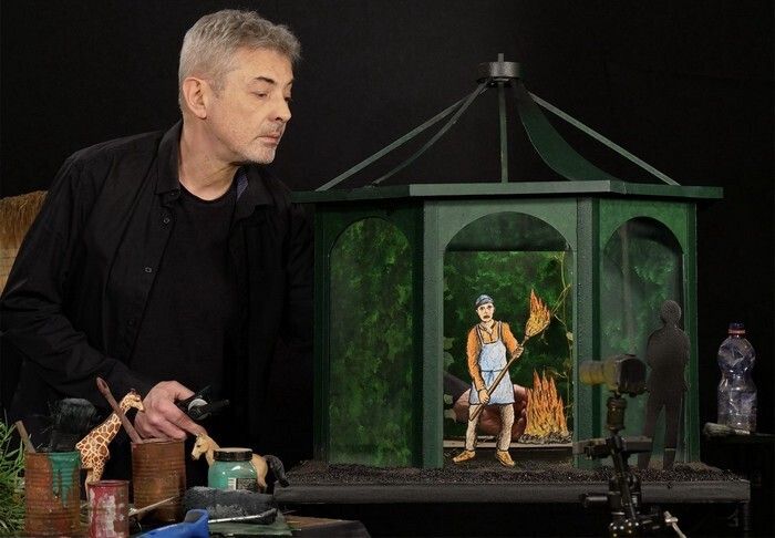 Hortulanus mirabilis (L’étrange jardinier) - Installation de Pierrick Sorin