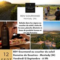 RDV gourmand au coucher du soleil / Domaine de Soustres à Montady