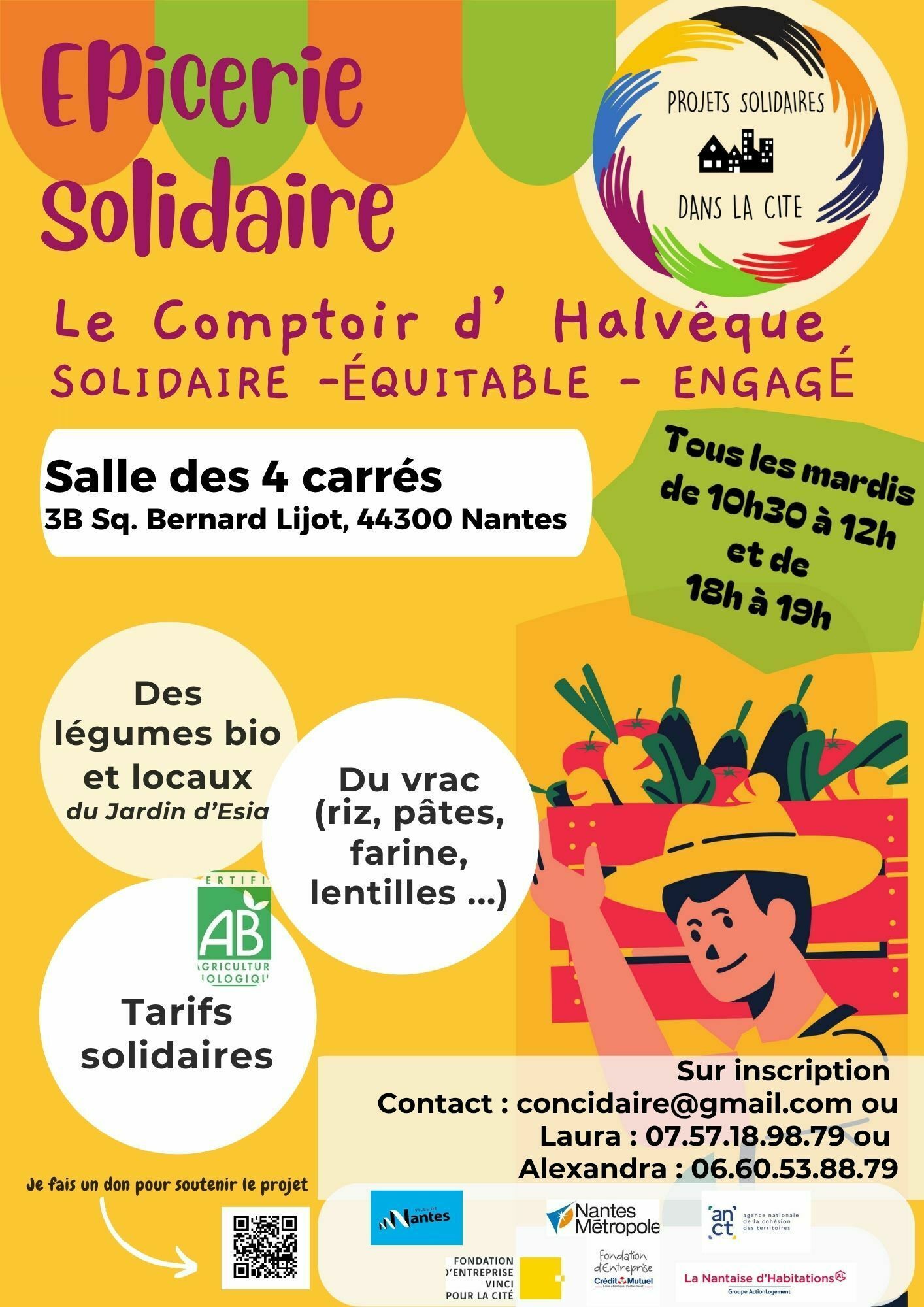Epicerie solidaire "Le Comptoir d'Halvêque"