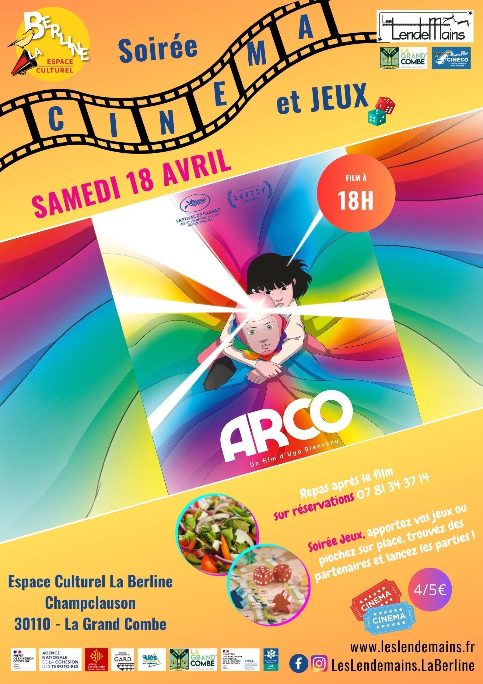 Soirée Ciné Repas & Jeux