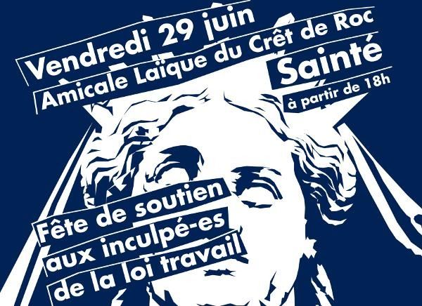 (Fête) Fête de soutien aux inculpé-es de la loi travail